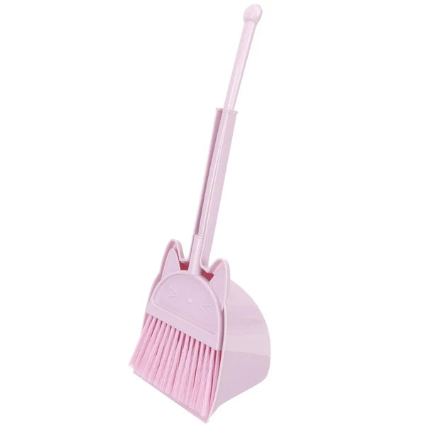 Children's Broom Set Toddler Childs Sweeping Brush Small and Dustpan Mini
