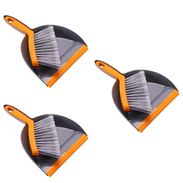 3 Pieces Mini Broom Set Dust Pan and Brushes Desktop Dustpan Small