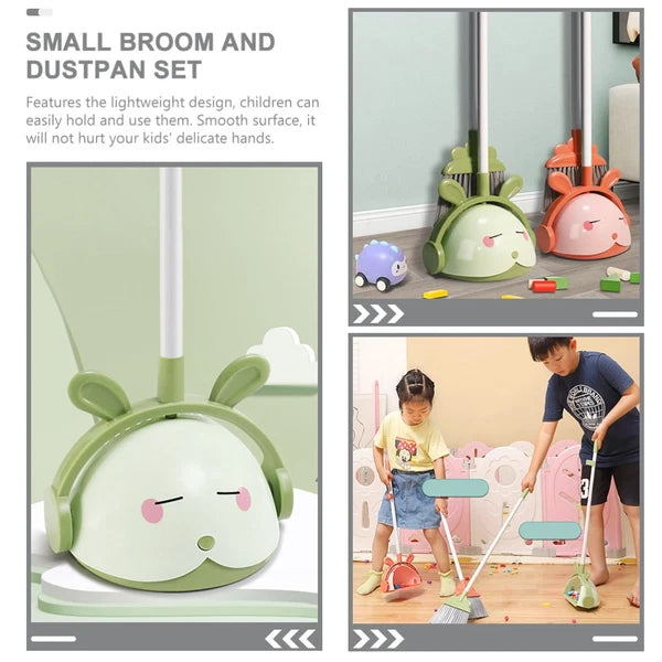 Broom Set For Kids Toddler Handheld Small With Dustpan And Dustpan-
