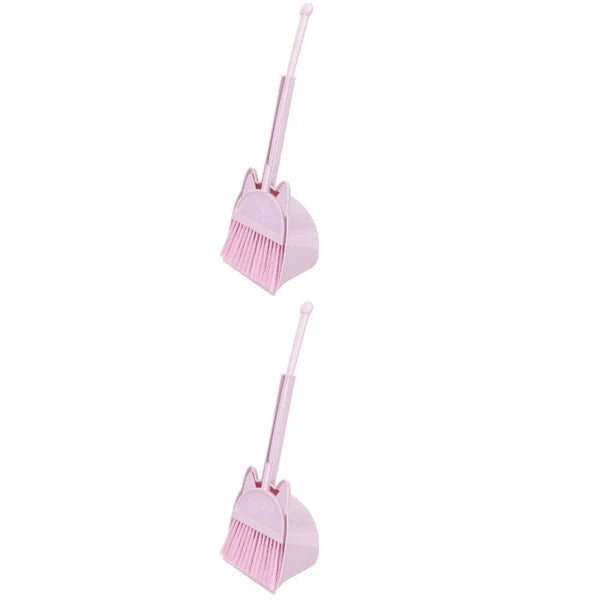 Children's Broom Set Toddler Childs Sweeping Brush Small and Dustpan Mini
