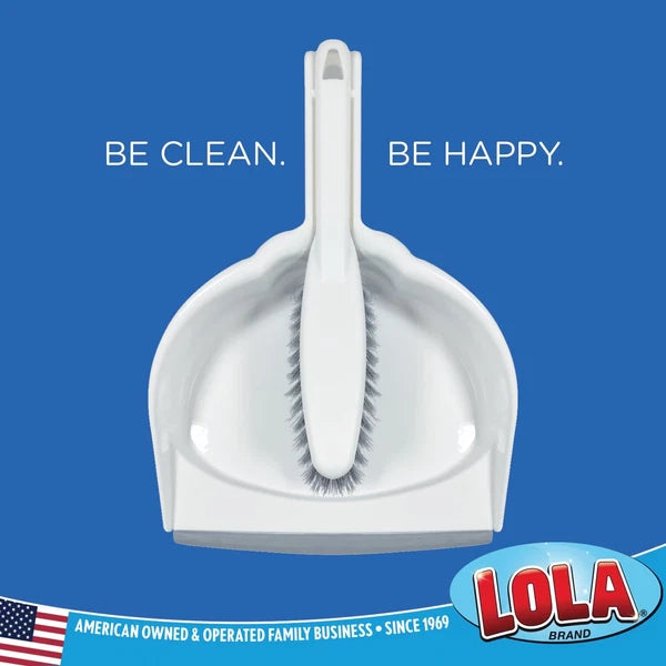 Products Clip On Dust Pan & Brush Set wsy Dust Dirt & Debris Catching Rubb...