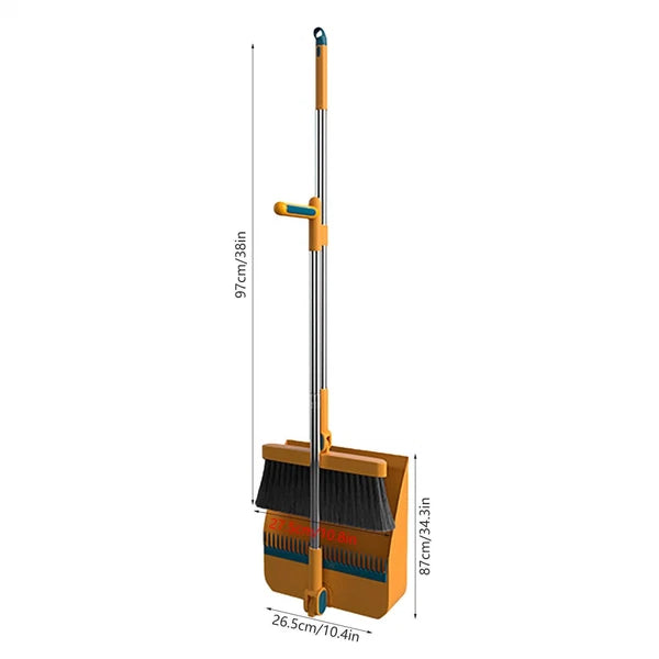 Dust Pan And Brush Set Brooms For Sweeping Indoor Cleaning Tool