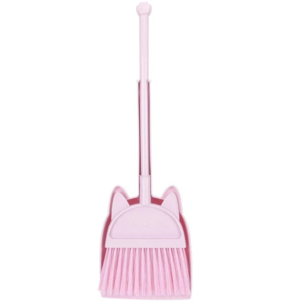 Children's Broom Set Toddler Toy Sweeping Brush Cleaning Dustpan and