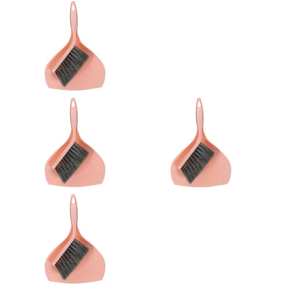 4 Sets Desktop Cleaning Broom Dustpan and Brush Multi-function Mini