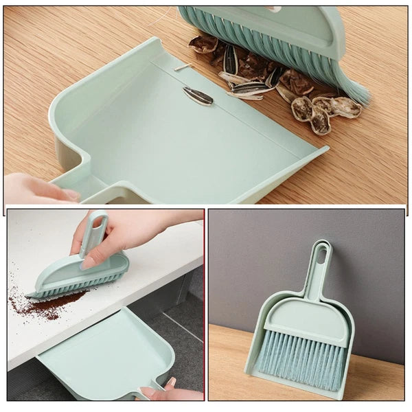Desktop Broom Set Child Car Detailing Brush Cleaning Small Dustpan