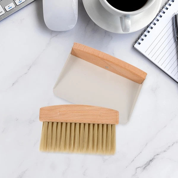 Cleaning Brush Desktop Kit Office Travel Broom Set Small Dustpan for Kids
